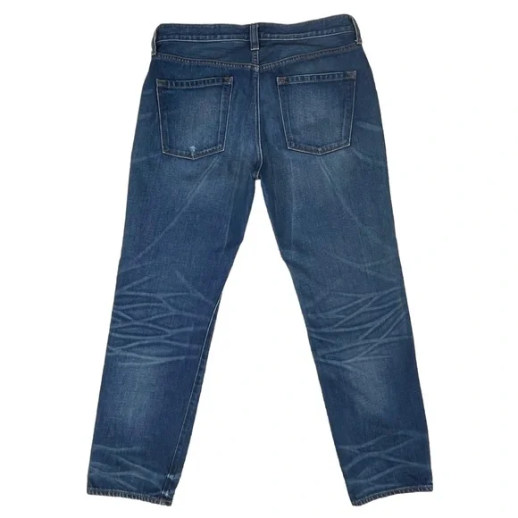 J Crew Factory Women’s 29 Boyfriend Fit Whiskered Blue Jeans Zipper Fly‎ F4485 - Picture 7 of 9